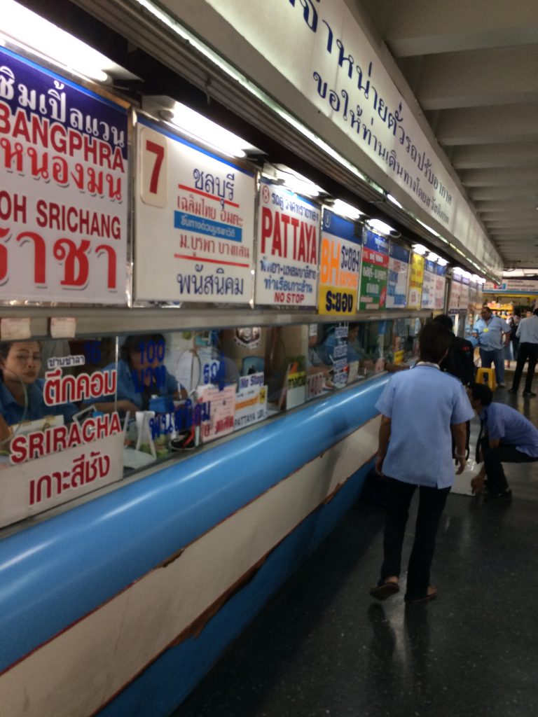 ticket counter to Pattaya